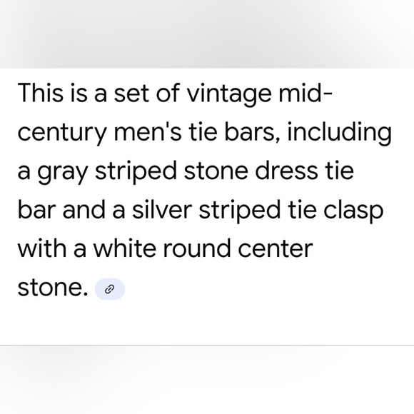 Elegant Vintage Faux Gold and Silver Tie Bar Clips 3 Pc Set - Picture 13 of 13